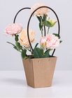 Double Coated Paper Bouquet Cardboard Box 35cm Elegant With Handle