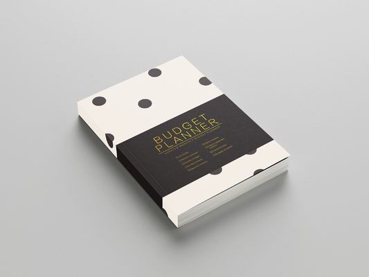 Promotion White And Black Hardcover Lined Notebook Print Logo By Foil Hot Stamping